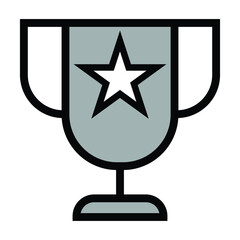 trophy icon champion vector