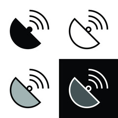 radio signal icon vector
