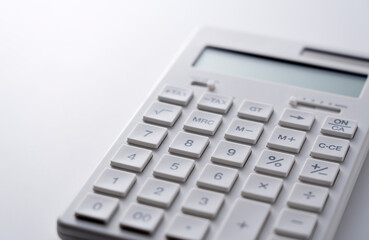 Calculator on a white background