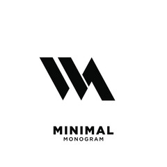 WA LETTER LOGO ICON DESIGN