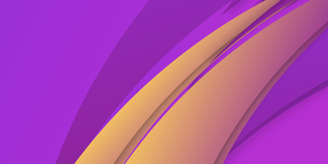 Minimal geometric background. Dynamic purple yellow red shapes composition with orange lines. Abstract background modern hipster futuristic graphic. Vector abstract background texture design