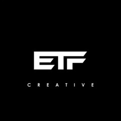 ETF Letter Initial Logo Design Template Vector Illustration