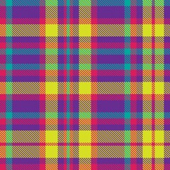 Colourful Plaid textured Seamless Pattern