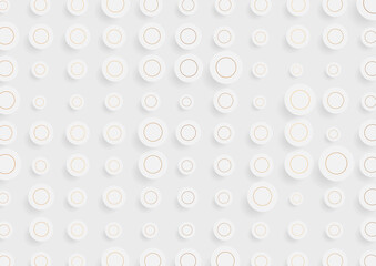 Minimal grey and bronze circles abstract geometric vector background