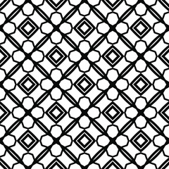 Black and white texture. Abstract seamless geometric pattern.
