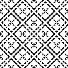 Black and white texture. Abstract seamless geometric pattern.
