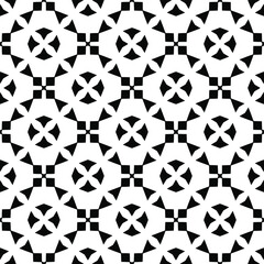 Black and white texture. Abstract seamless geometric pattern.
