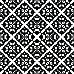 Black and white texture. Abstract seamless geometric pattern.
