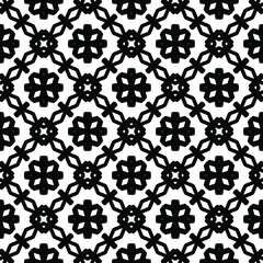 Black and white texture. Abstract seamless geometric pattern.
