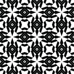 Black and white texture. Abstract seamless geometric pattern.
