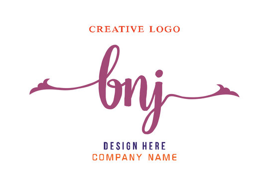 BNJ lettering logo is simple, easy to understand and authoritative