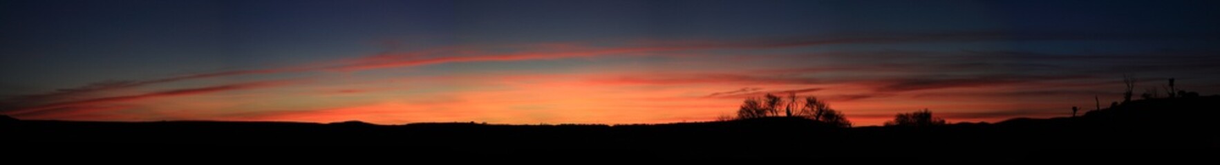 Panorámica del atardecer