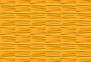 3d rendering.  seamless yellow design art tiles wall roof background.