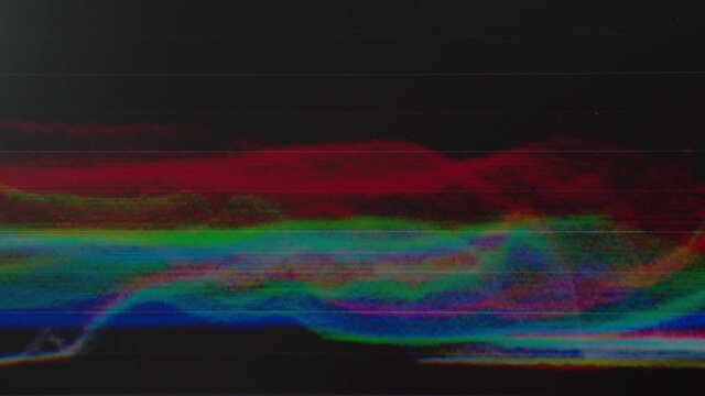4K Video RGB color wave diagram. Video for digital film post production editing.