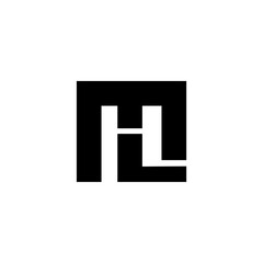 Letter ML logo design template