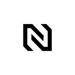 Letter N logo design template