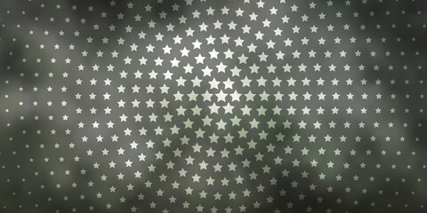 Light Gray vector background with small and big stars.