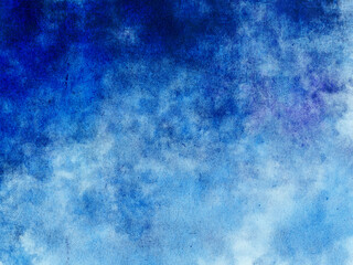 Fototapeta na wymiar watercolor grunge background (blue)