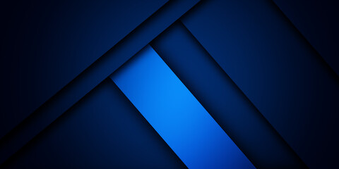 Abstract dark blue shape with different shades
