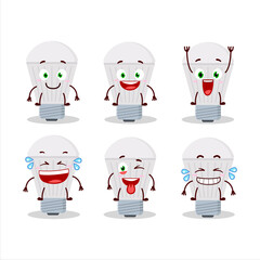 Cartoon character of led with smile expression