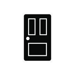 Door icon vector graphic illustration