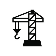 Crane icon vector graphic illustration