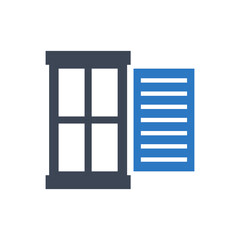Window icon vector graphic illustration