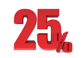 25 Percent off 3d Sign on White Background, Special Offer 25% Discount Tag, Sale Up to 25 Percent Off,big offer, Sale, Special Offer Label, Sticker, Tag, Banner, Advertising, offer Icon