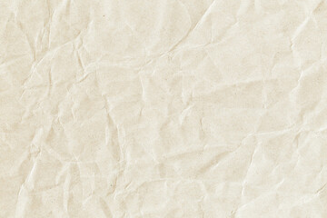 Recycle brown paper crumpled texture , Old paper surface for background