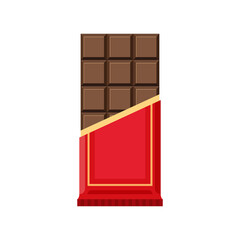 Chocolate bar vector illustration
