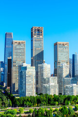 Fototapeta na wymiar Modern city skyline and buildings in Beijing,China.