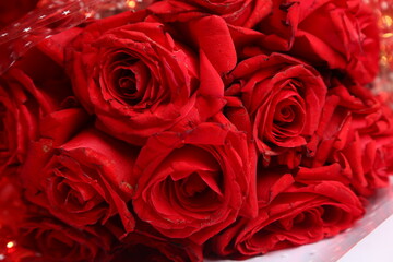 Roses Bouquet Valentine or Wedding background 