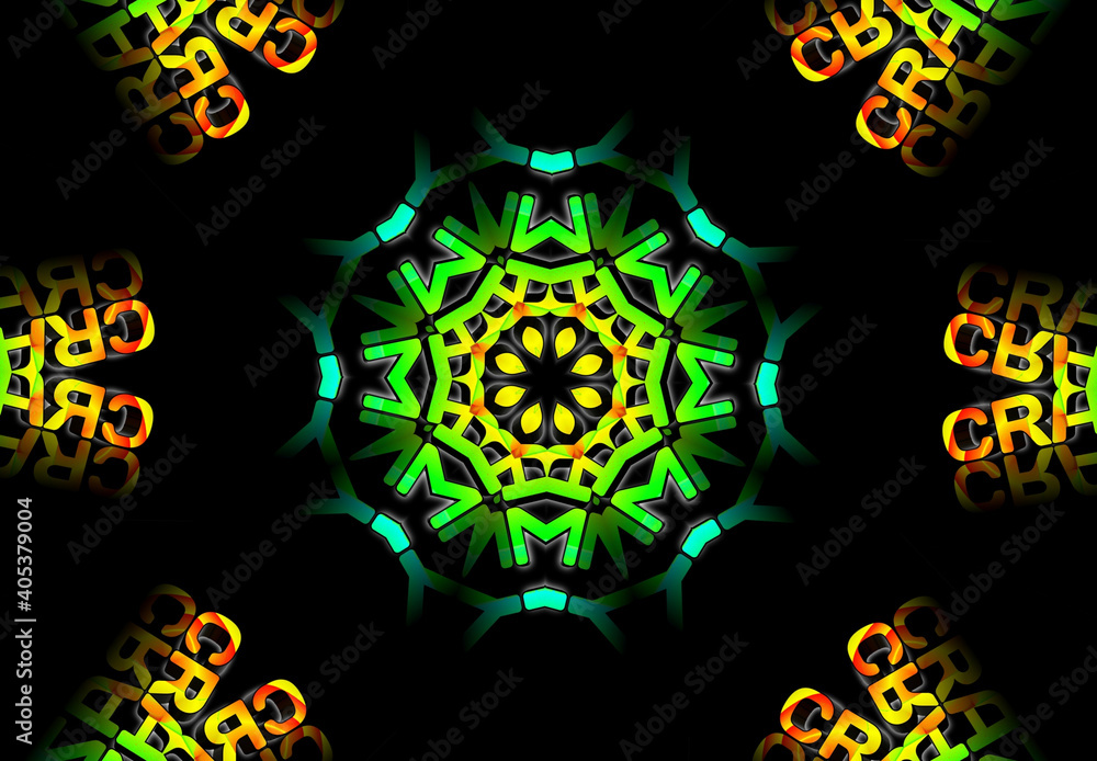 Poster pattern design made with the help of graphics.