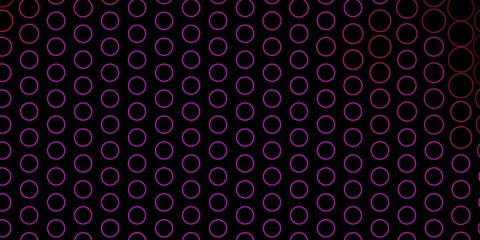 Fototapeta na wymiar Dark Pink vector texture with disks.