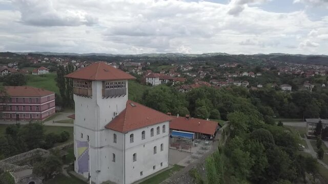 Beautiful view of castle Gradacac in Bosnia and Herzegovina