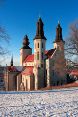 Obraz premium View of the Visby cathedral located in the Swedish province of Gotland.