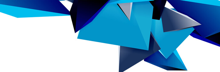 Triangle mosaic abstract background, 3d triangular low poly shapes. Geometric vector illustration for covers, banners, flyers and posters and other