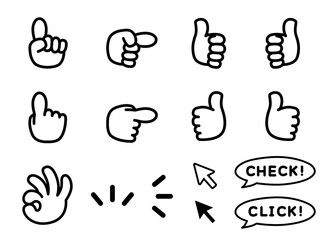 手　アイコンセット