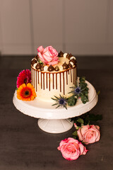 Leckerer Kuchen mit Schokolade