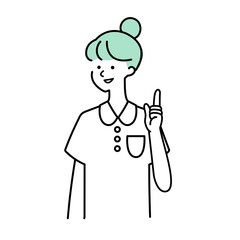 案内する看護師・医療従事者のイラスト名称未設定-1