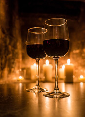wine and a fire, Valentive Day