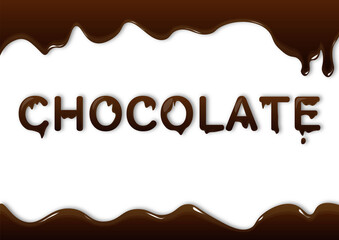 チョコレート　バレンタイン　フレーム　とける　文字