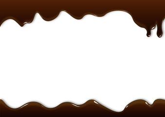 チョコレート アイス ワッフル バレンタイン フレーム とける Wall Mural Ontamaudon