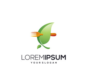 natural food icon logo design template