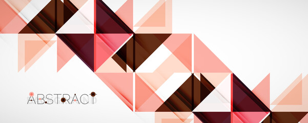 Set of vector triangle geometric backgrounds. Vector illustration for covers, banners, flyers and posters and other designs