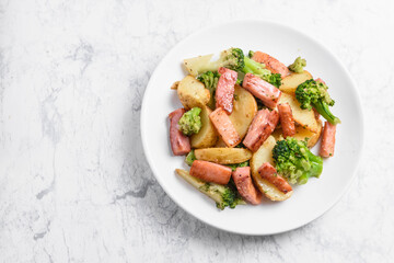 ベーコンと野菜炒め