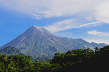Fototapeta premium Merapi volcano from a far