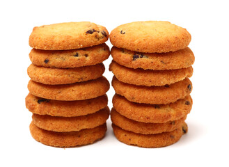 Cookies on a white background