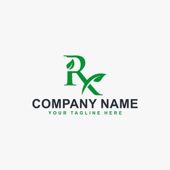 Rx pharmacy icon design. Health logo design.