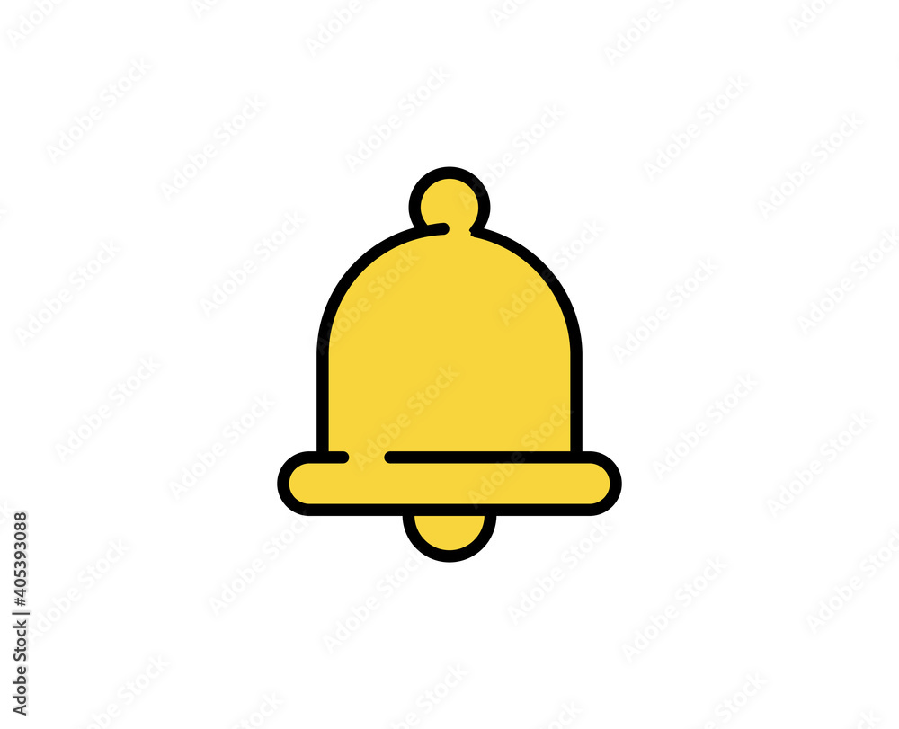 Poster bell line icon. high quality outline symbol for web design or mobile app. thin line sign for design 